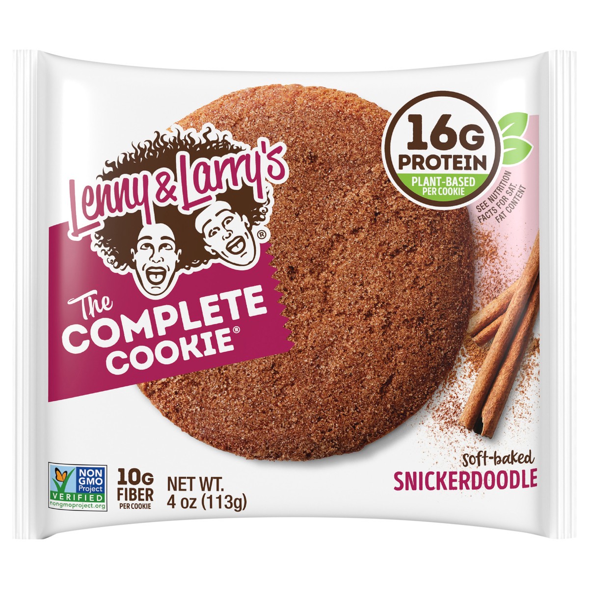 slide 1 of 2, Lenny & Larry's The Complete Cookie, Snickerdoodle, 4oz- 12ct, 4 oz