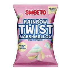 Sweeto Rainbow Twist Marshmallow - Birthday Cake Flavored