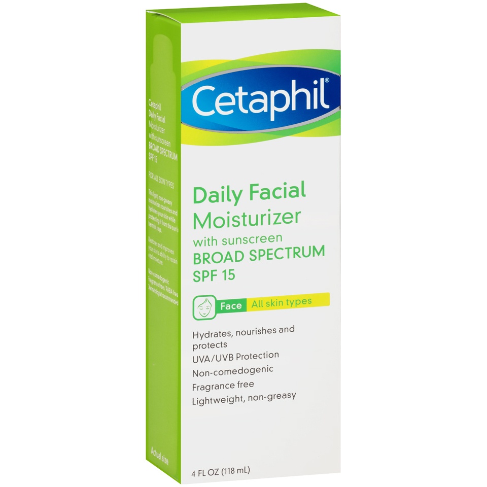 slide 2 of 6, Cetaphil Daily Facial Moisturizer, SPF 15, Fragrance Free, 4 fl oz