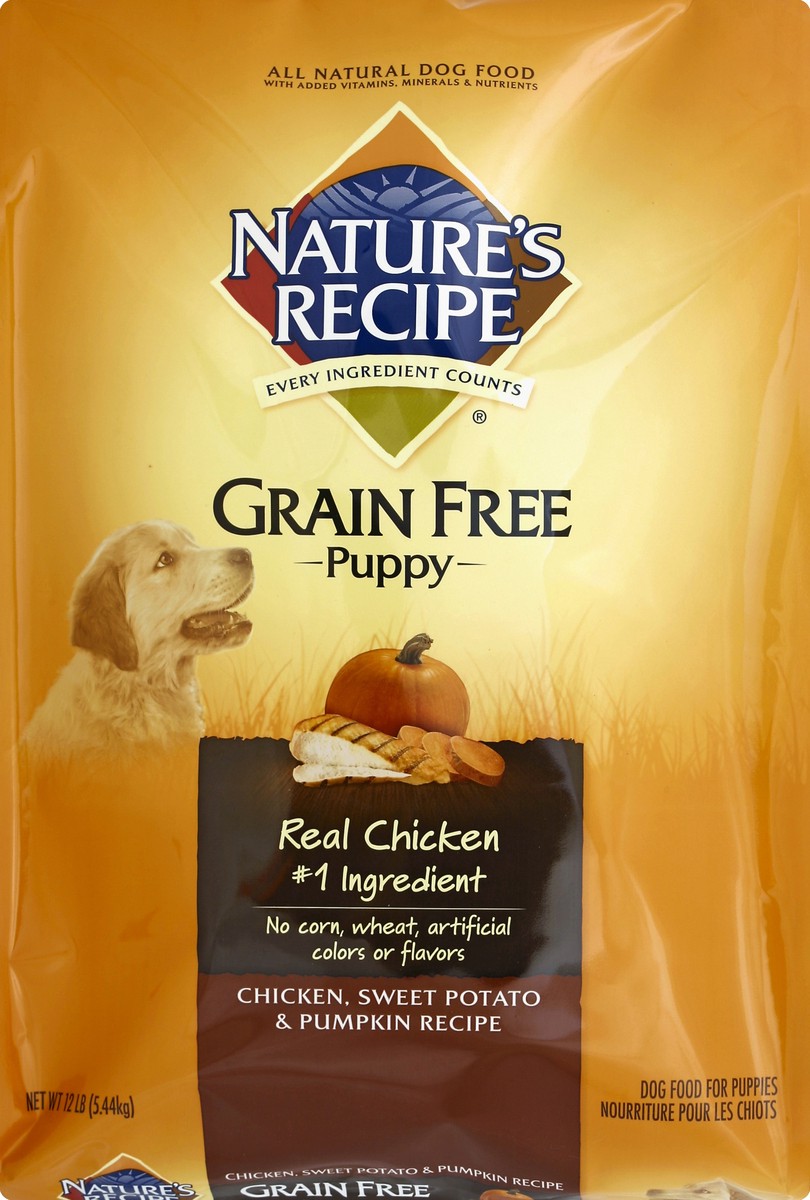 slide 6 of 6, Nature's Recipe Nature′s Recipe Dry Puppy Food, Grain Free Puppy Chicken, Sweet Potato & Pumpkin Recipe, 12 lb. Bag, 12 lb