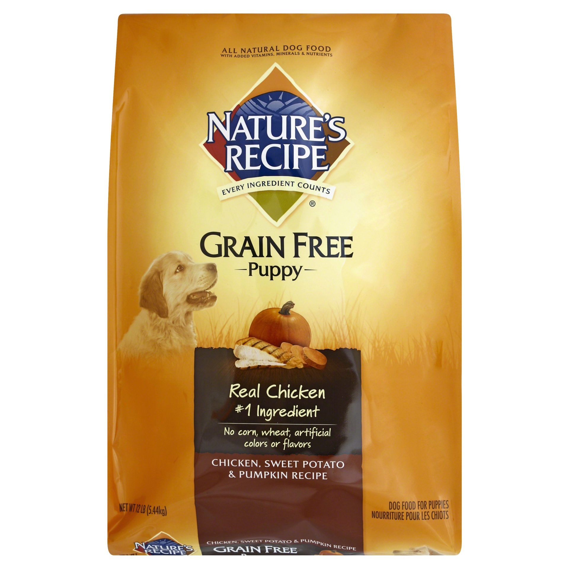 Nature's Recipe Grain Free Puppy (Chicken Sweet Potato & Pumpkin) - Dry