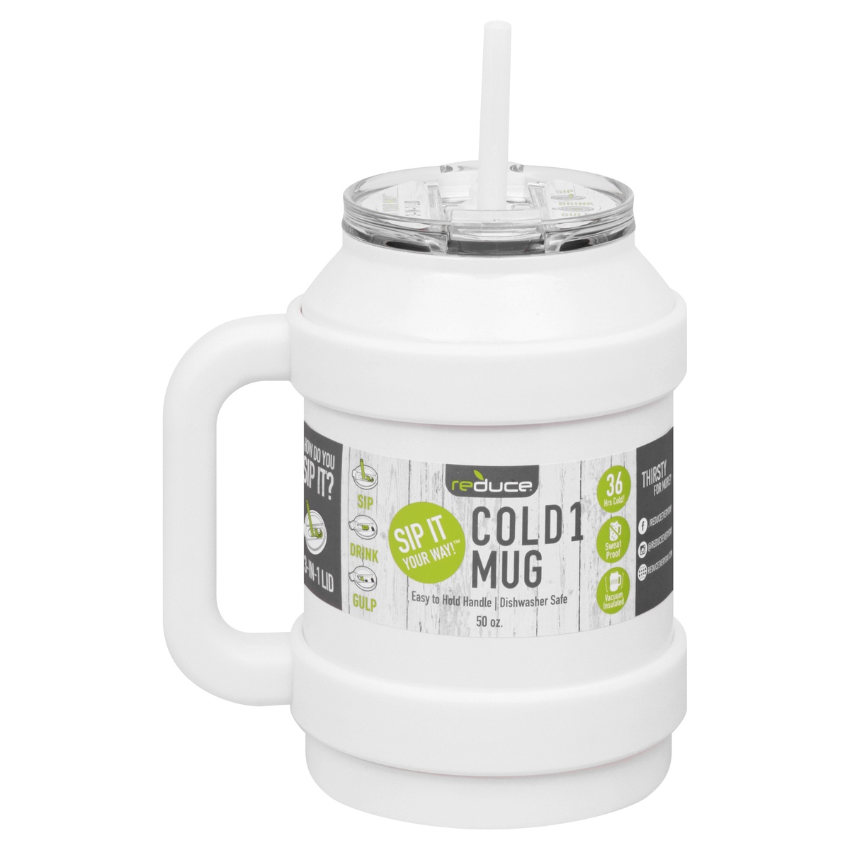 50 Oz. Reduce Cold1 Mug - White - Reduce - Q649522 QI