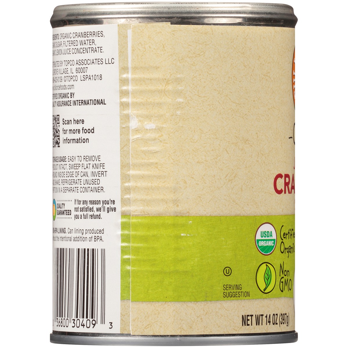 slide 8 of 9, Full Circle Market Jellied Cranberry Sauce - 14 oz, 14 oz