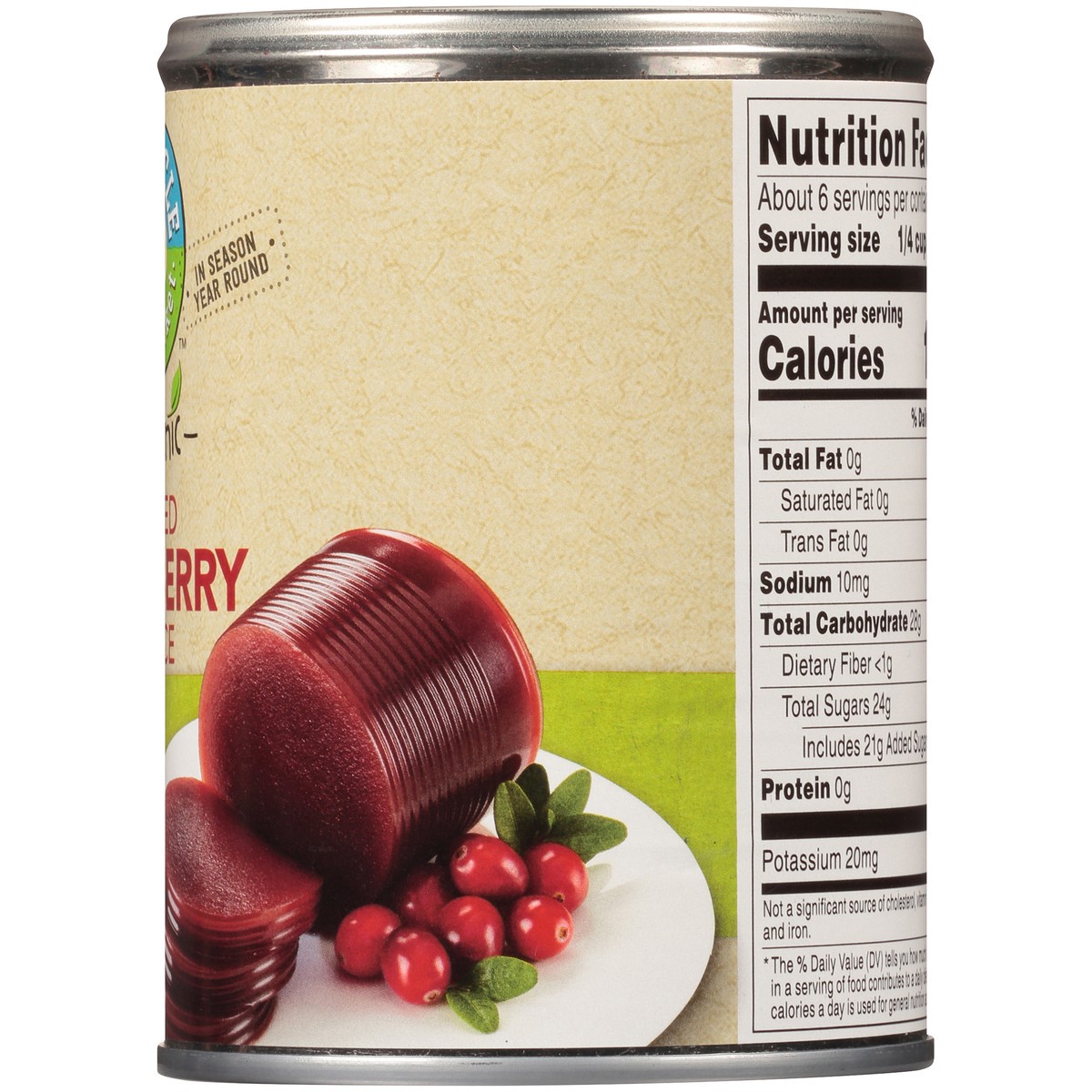 slide 3 of 9, Full Circle Market Jellied Cranberry Sauce - 14 oz, 14 oz