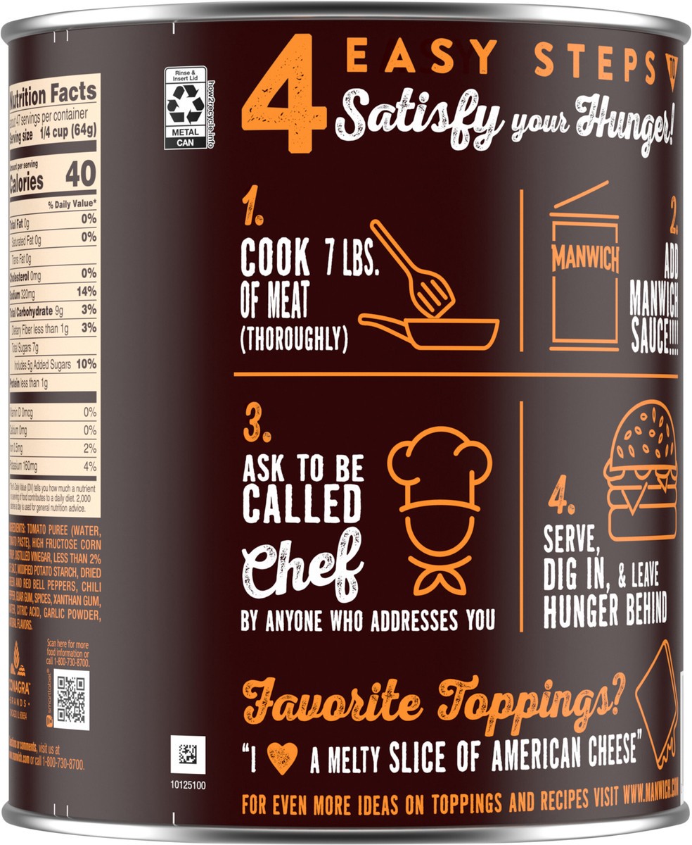 slide 3 of 11, Manwich Sloppy Joe Mix - 110.4 oz, 110.4 oz