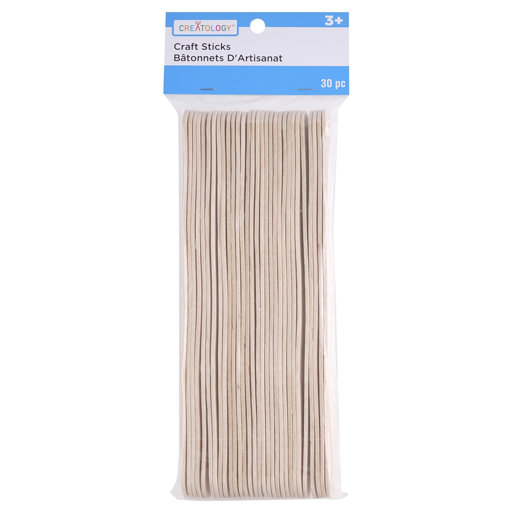 slide 4 of 4, Wavy Jumbo Wood Craft Sticks By Creatology, 8 in x 1 in