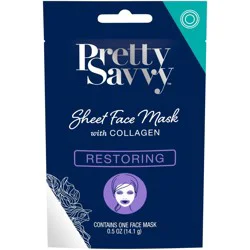 Pretty Savvy Restoring Sheet Face Mask With Collagen