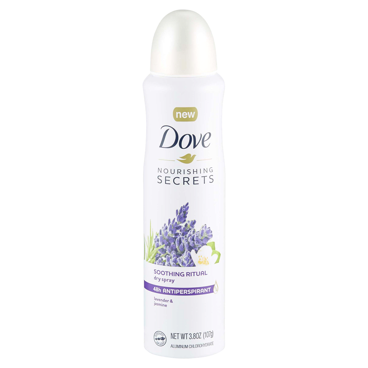 slide 1 of 1, Dove Nourishing Secrets Lavender & Jasmine Dry Spray Antiperspirant Deodorant, 3.8 oz