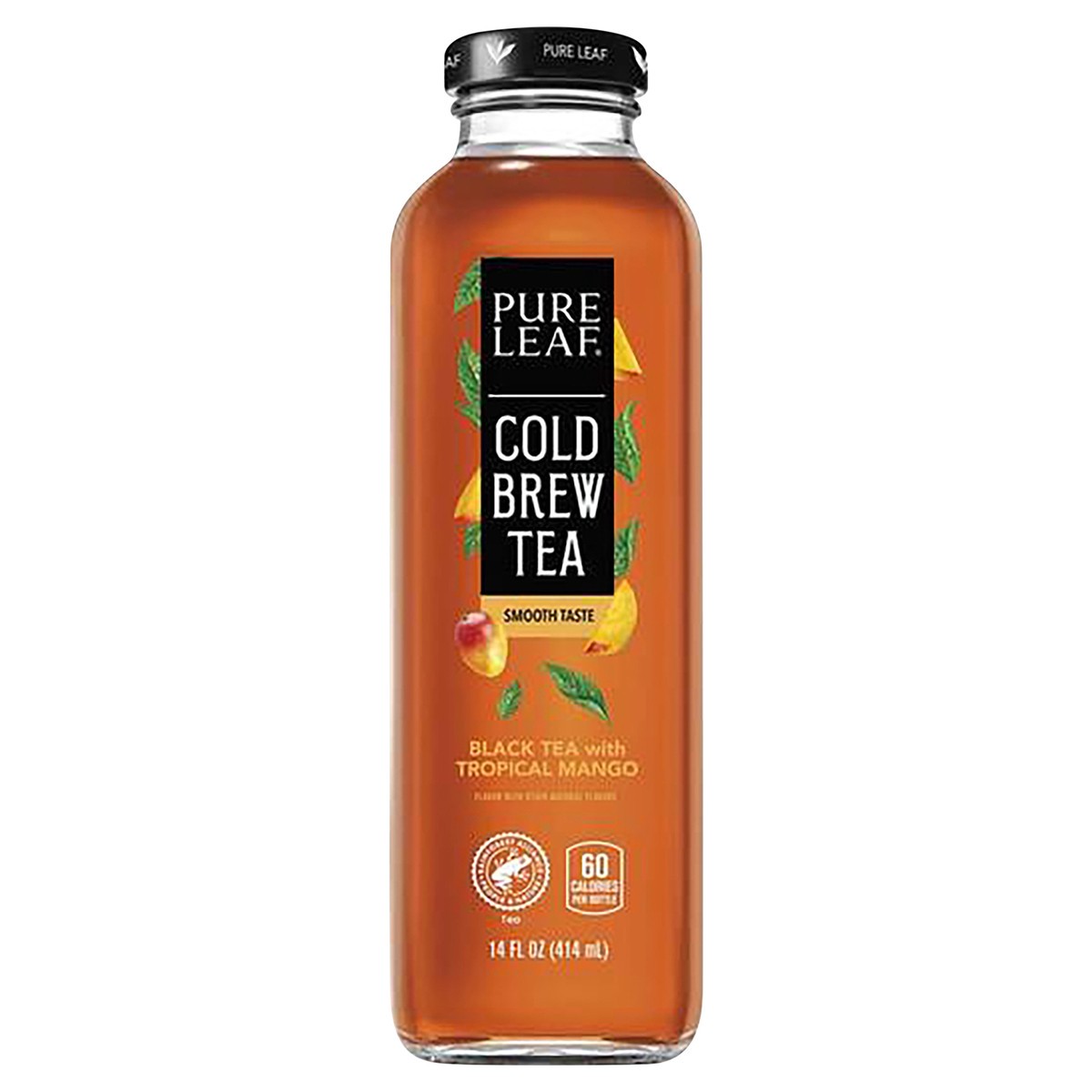 slide 1 of 4, Pure Leaf Cold Brew Tea Black Tea With Tropical Mango Flavor 14 Fl Oz Bottle, 14 fl oz