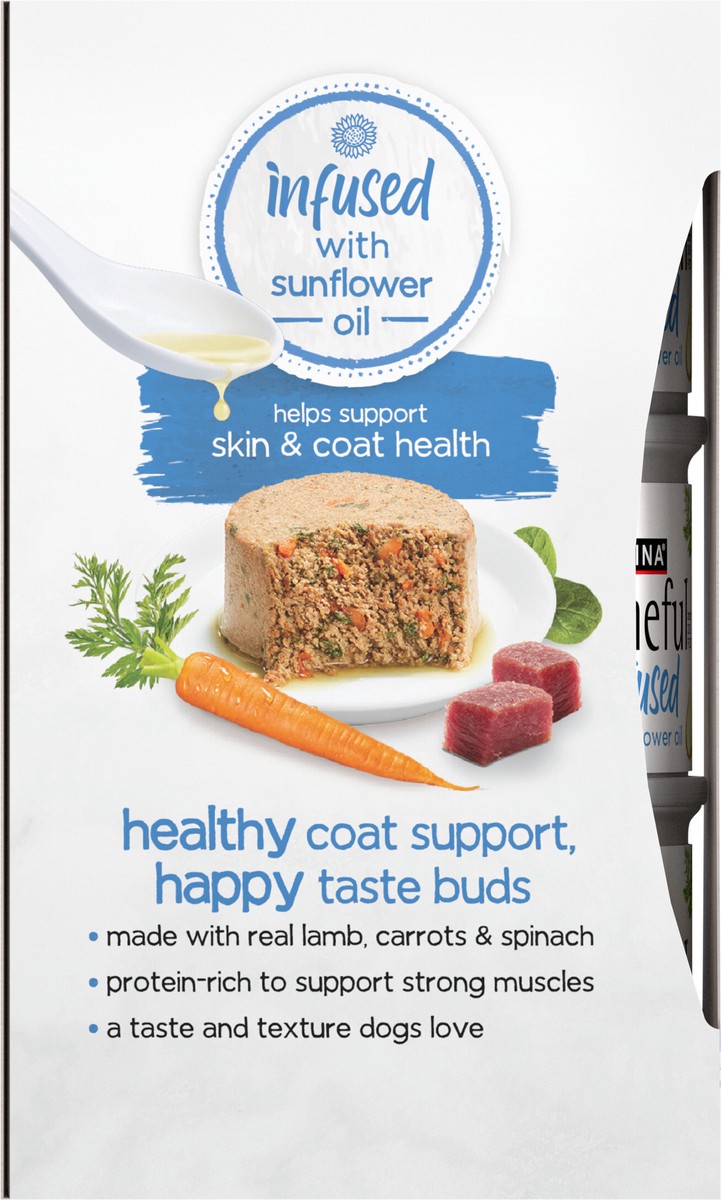 slide 4 of 9, Beneful Purina Beneful Infused Wet Dog Food Pate With Real Lamb, Carrots and Spinach, With Sunflower Oil, 9 oz