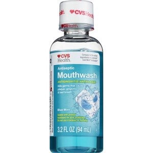 slide 1 of 1, CVS Health Antiseptic Mouth Rinse Blue Mint, 3.2 oz