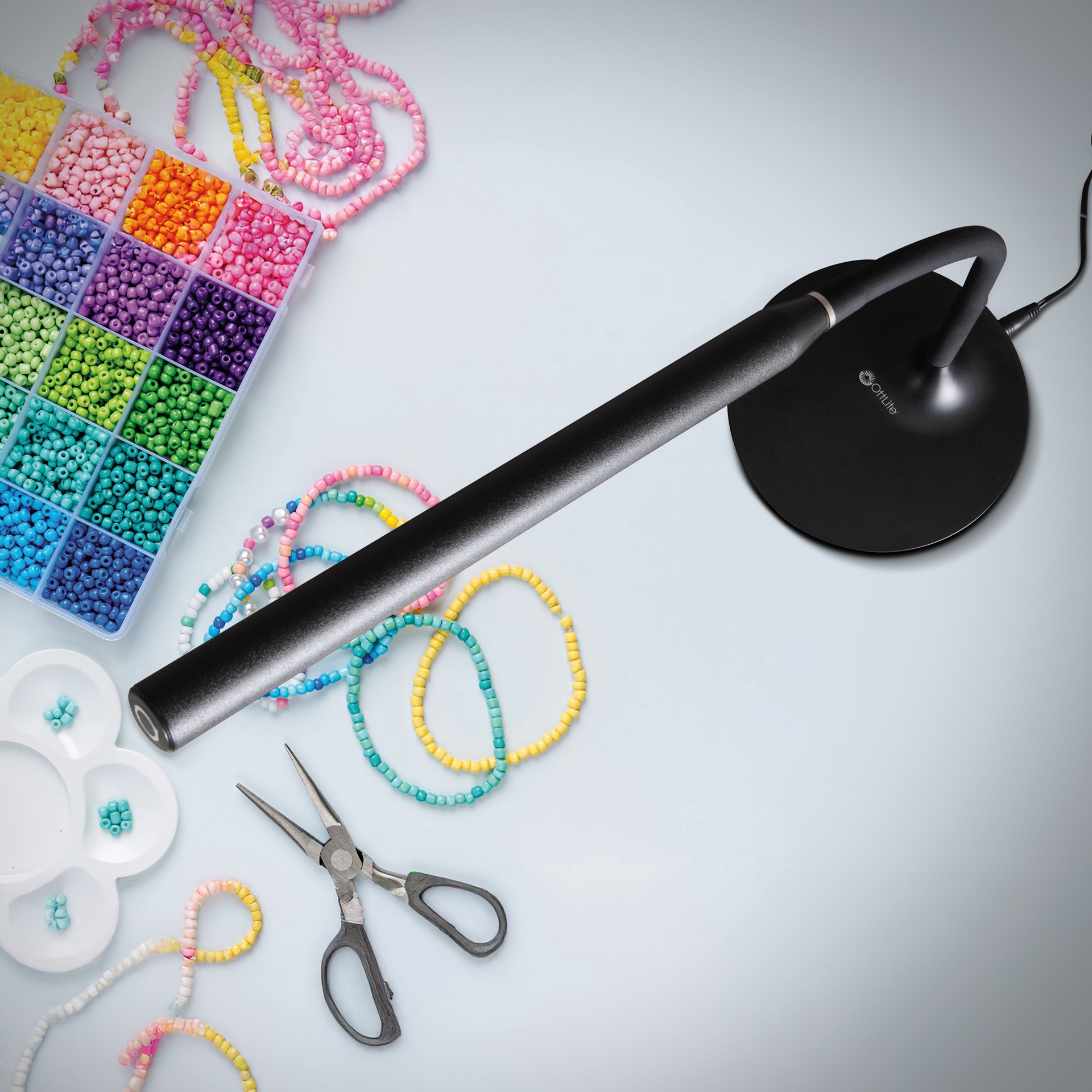 slide 5 of 7, Ott Lite Ottlite Extended Reach Led Desk Lamp, 10.5 in