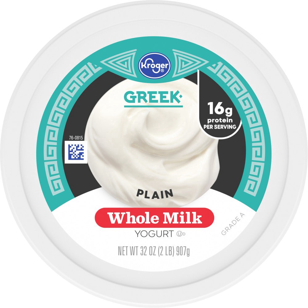 slide 4 of 5, Kroger Whole Milk Plain Yogurt, 32 oz