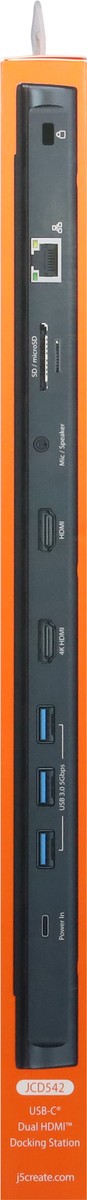 slide 2 of 9, j5create USB-C/Dual HDMI Docking Station 1 ea, 1 ct