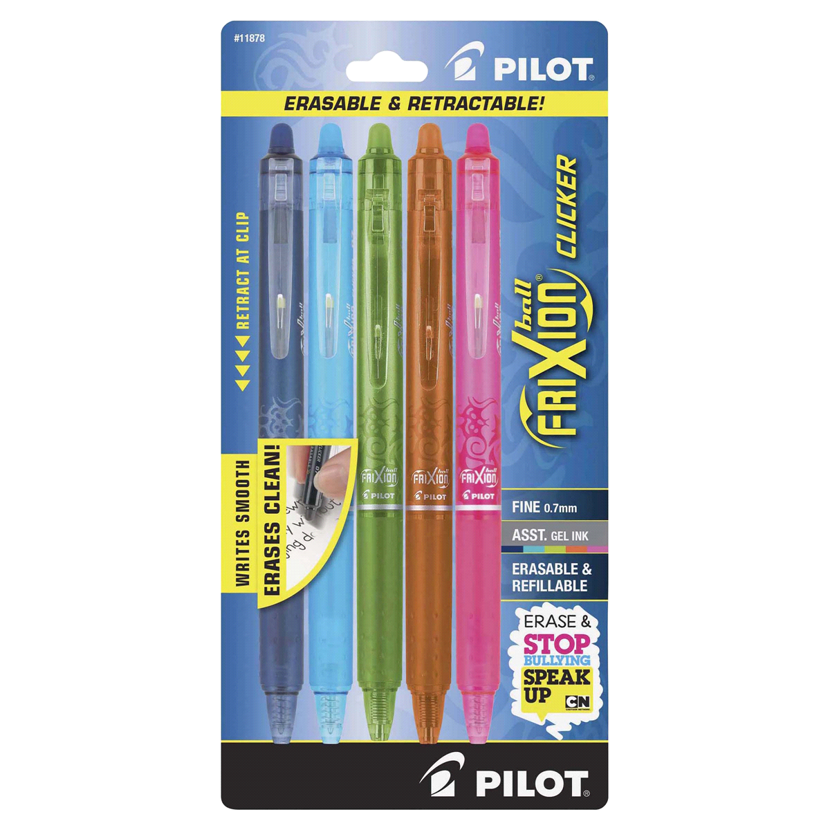 slide 1 of 1, Pilot Frixion Clicker Pen, 5 ct