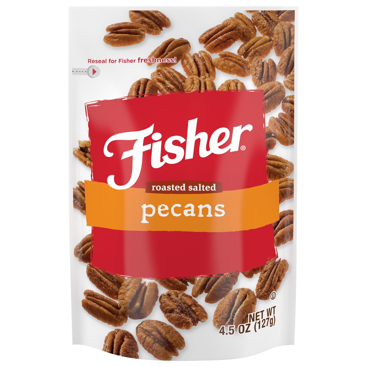 slide 14 of 14, Fisher Roasted Salted Pecans 6 ct Tray, 6 ct