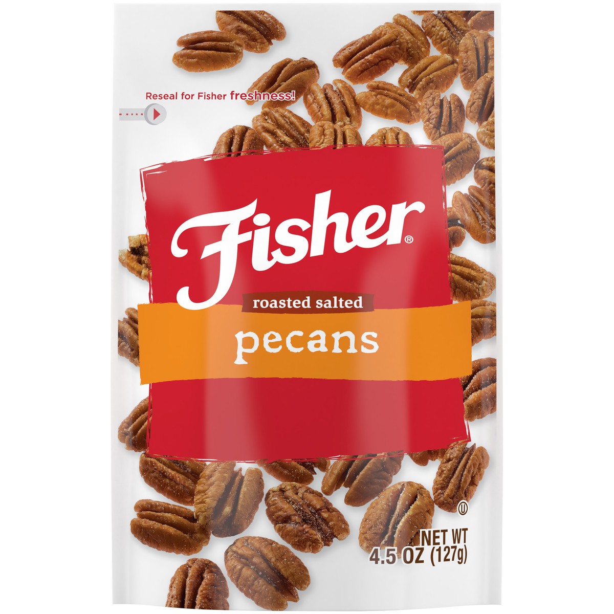 slide 6 of 14, Fisher Roasted Salted Pecans 6 ct Tray, 6 ct