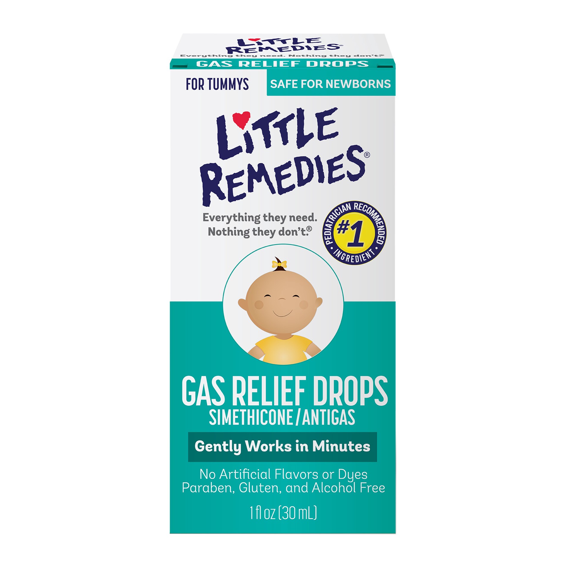 slide 1 of 3, Little Remedies Gas Relief Drops, Natural Berry Flavor, Safe For Newborns, 1 fl oz, 1 fl oz