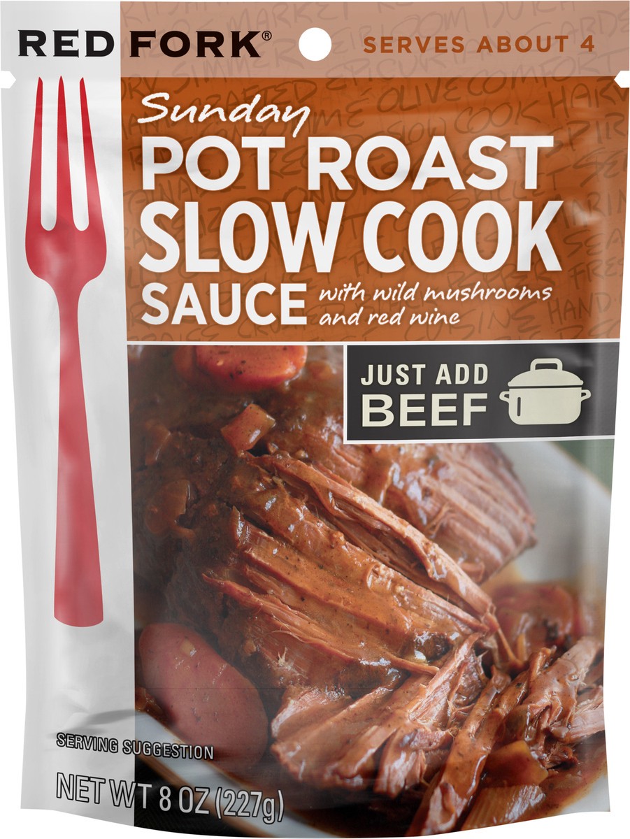 slide 6 of 6, Red Fork Sunday Pot Roast Slow Cook Sauce 8 oz, 8 oz