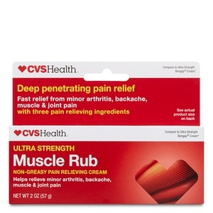 slide 1 of 1, CVS Health Ultra Strength Muscle Rub Cream, 2 oz