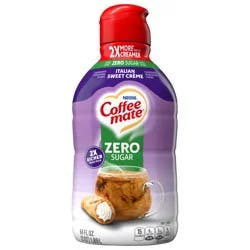 Coffee mate Italian Sweet Crème Flavored Coffee Creamer, Zero Sugar, Gluten-Free
