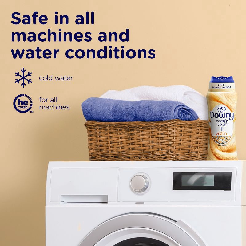 slide 9 of 10, Downy Comfy Cozy + Toasted Vanilla Laundry Additive Beads - 25.6oz, 25.6 oz