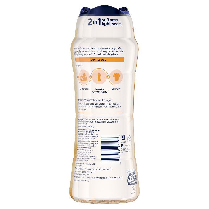slide 5 of 10, Downy Comfy Cozy + Toasted Vanilla Laundry Additive Beads - 25.6oz, 25.6 oz