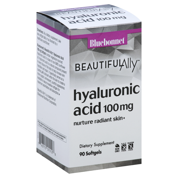 slide 1 of 1, Bluebonnet Nutrition Beautiful Ally Hyaluronic Acid 100 mg Softgels, 90 ct