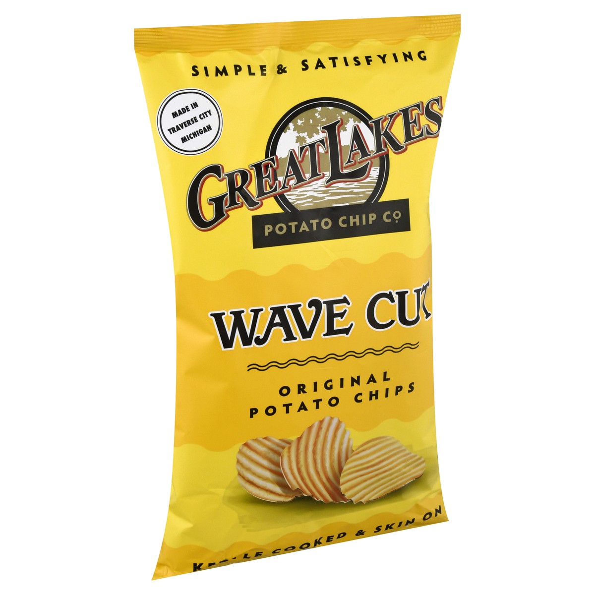 slide 8 of 9, Great Lakes Potato Chip Wave Cut Original Potato Chips 8 oz, 8 oz