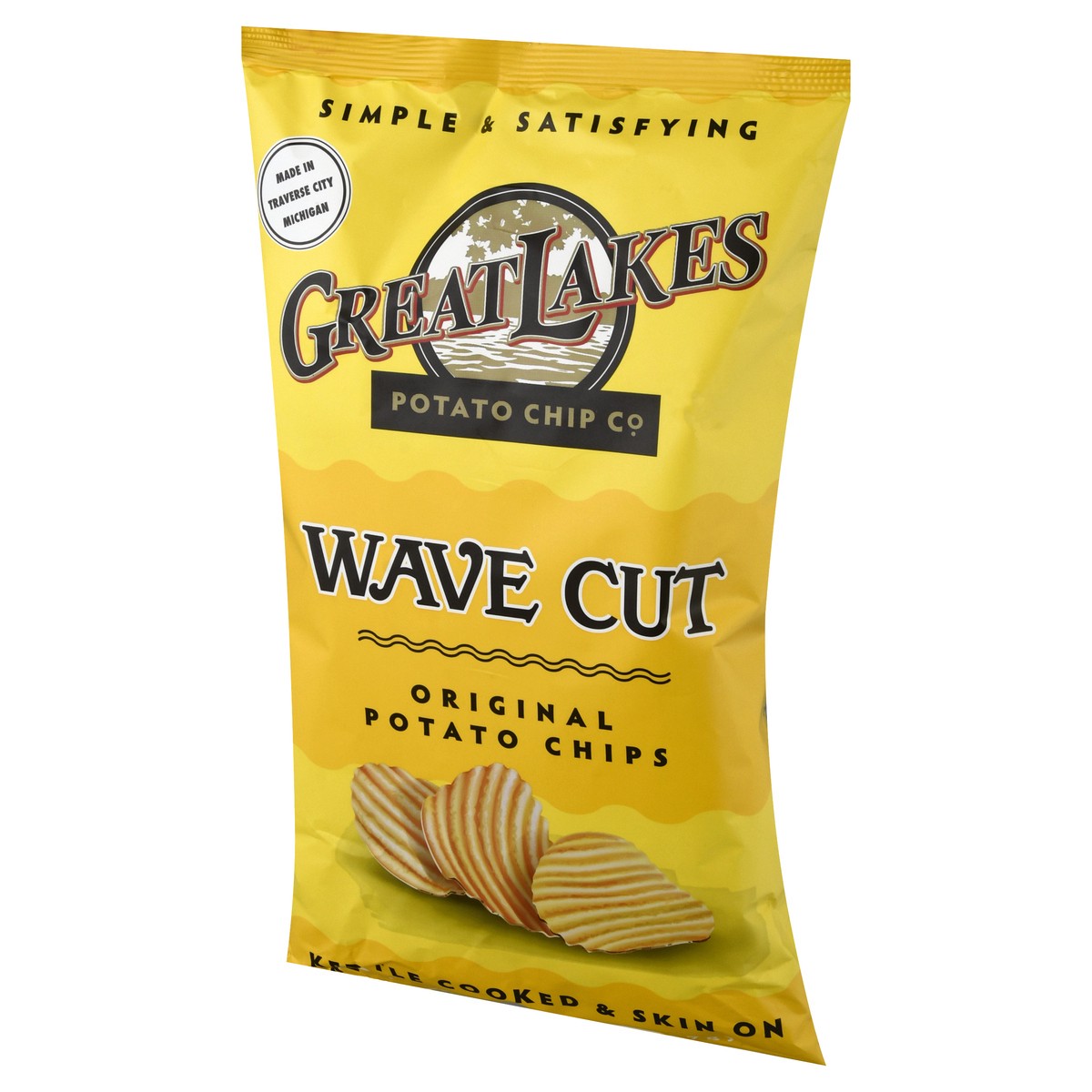 slide 6 of 9, Great Lakes Potato Chip Wave Cut Original Potato Chips 8 oz, 8 oz