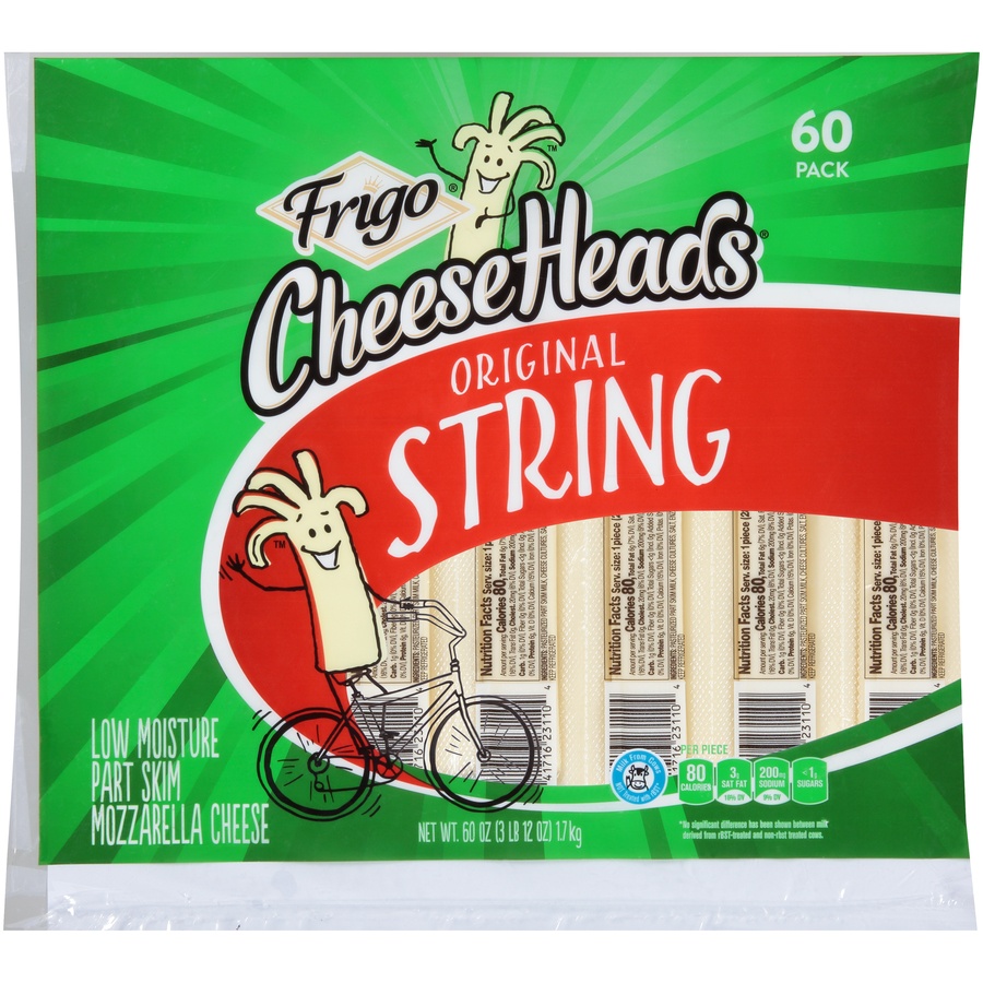 slide 1 of 1, Frigo Cheese Heads Original String Cheese, 