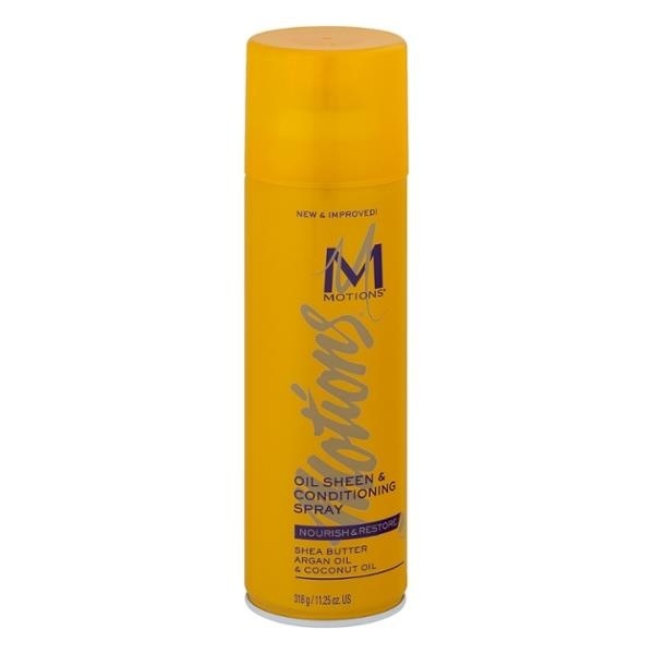 slide 1 of 1, Motions Oil Sheen Conditioning Spray, 11.25 oz