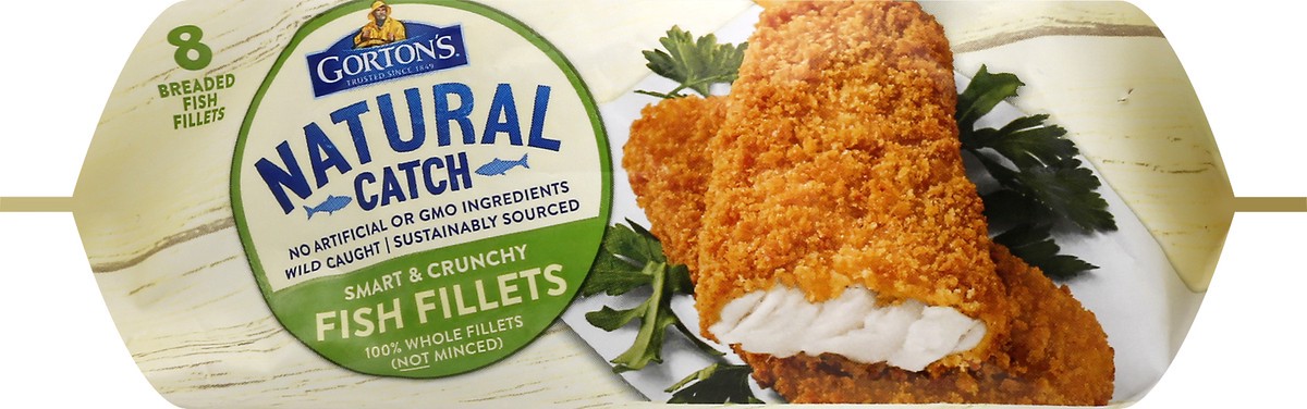 slide 8 of 10, Gorton's Smart & Crunchy Fish Fillets 8 ea, 15.2 oz