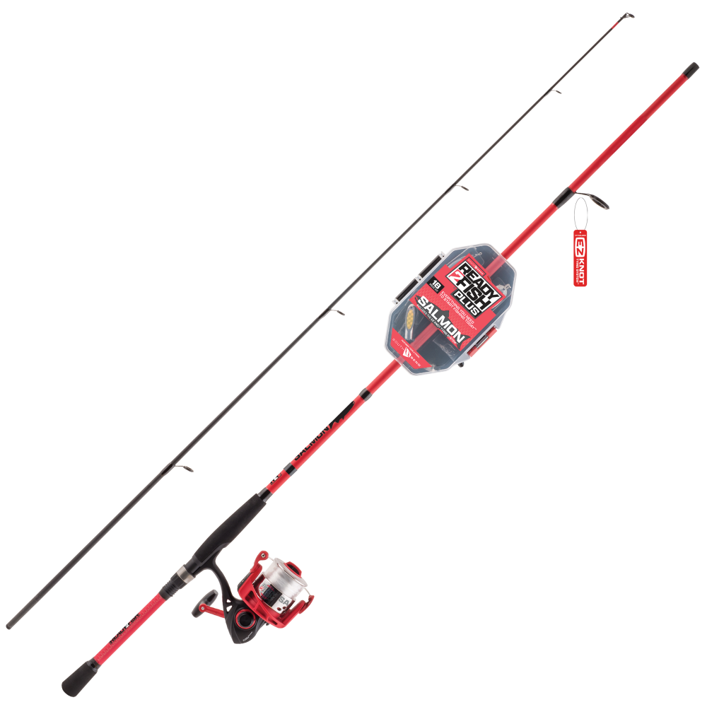 slide 1 of 1, eady 2 Fish 7'6" MH Salmon Spin Combo Kit, 1 ct