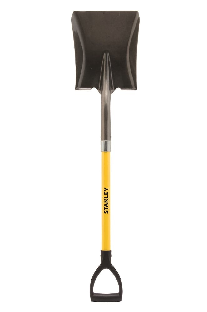 slide 1 of 1, STANLEY Fiberglass D-Handle Square Head Shovel, 1 ct