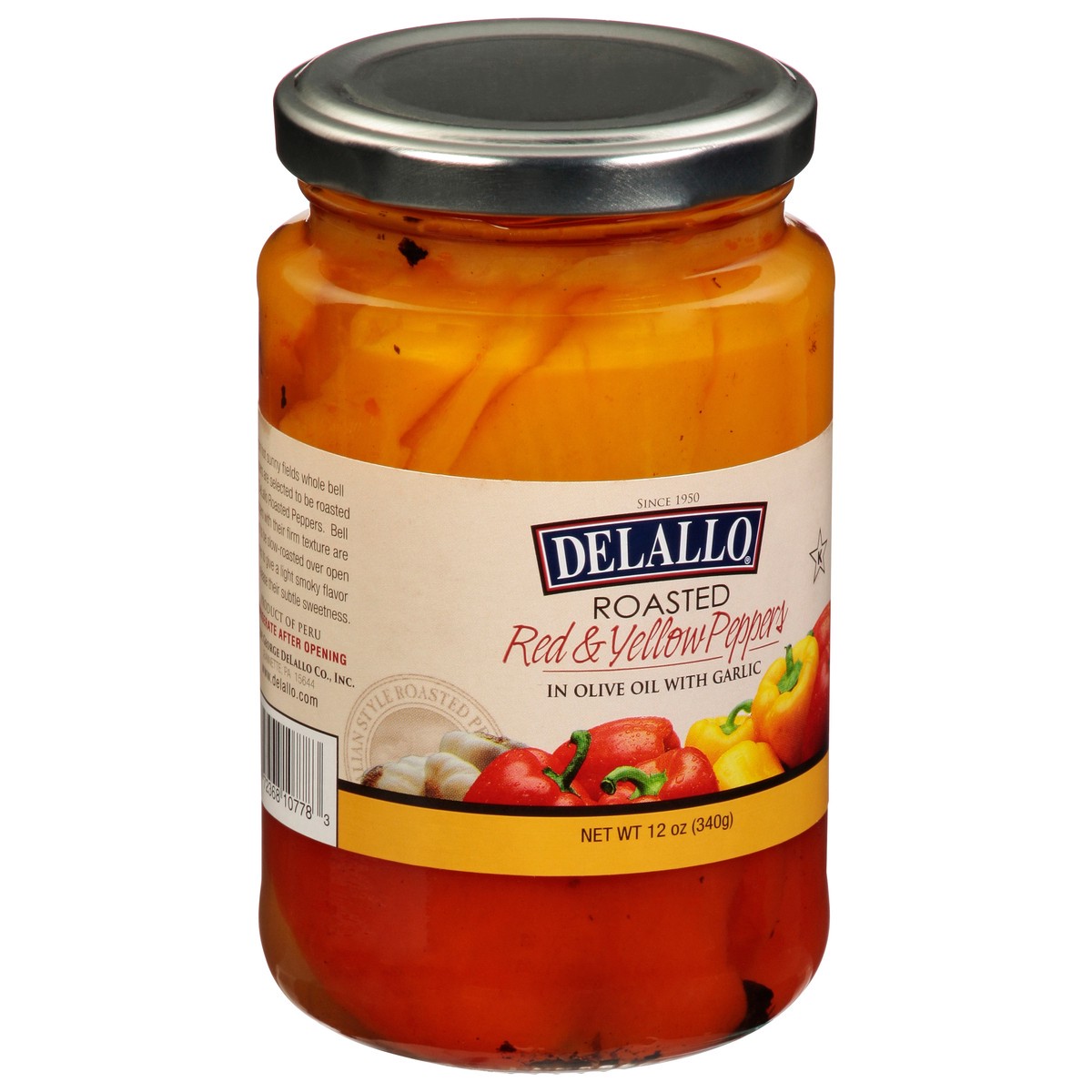 slide 5 of 14, DeLallo Roasted Red & Yellow Peppers 12 oz, 12 oz