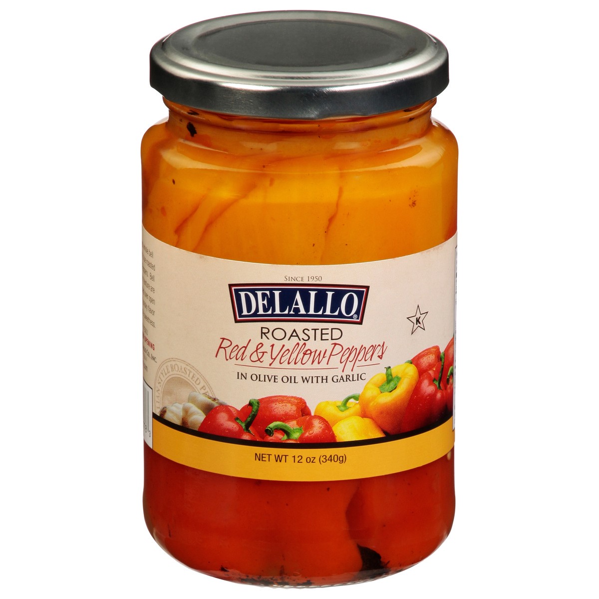 slide 3 of 14, DeLallo Roasted Red & Yellow Peppers 12 oz, 12 oz