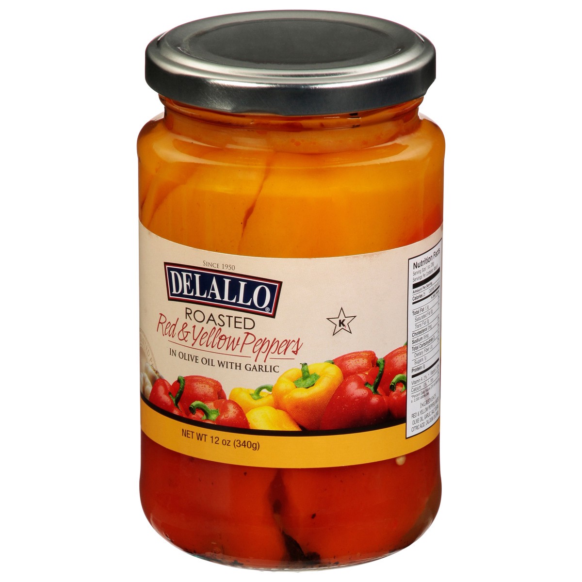 slide 8 of 14, DeLallo Roasted Red & Yellow Peppers 12 oz, 12 oz