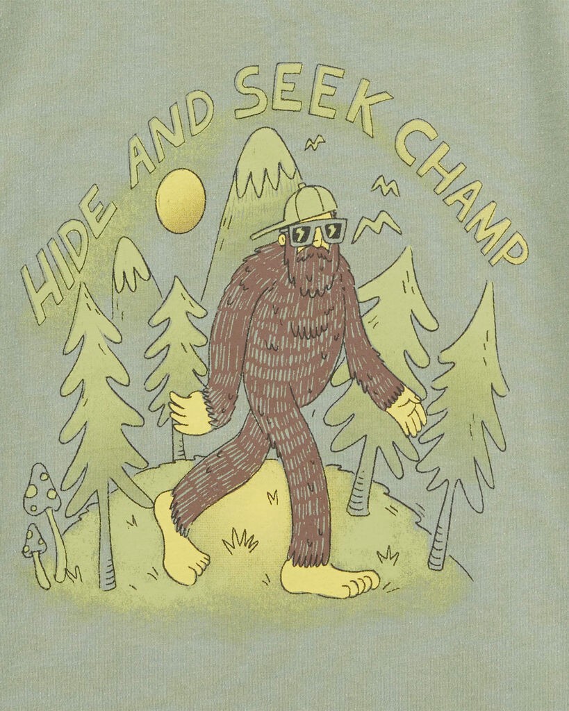slide 2 of 2, Oshkosh Kid Hide and Seek Graphic Tee Green S, 1 ct