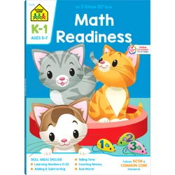 School Zone Math Readiness K-1 Workbook