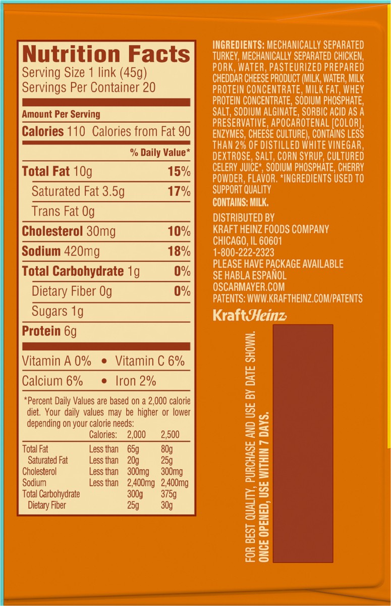 slide 6 of 9, Oscar Mayer Velveeta Cheese Hot Dogs Mega Pack, 20 ct. Box, 20 ct