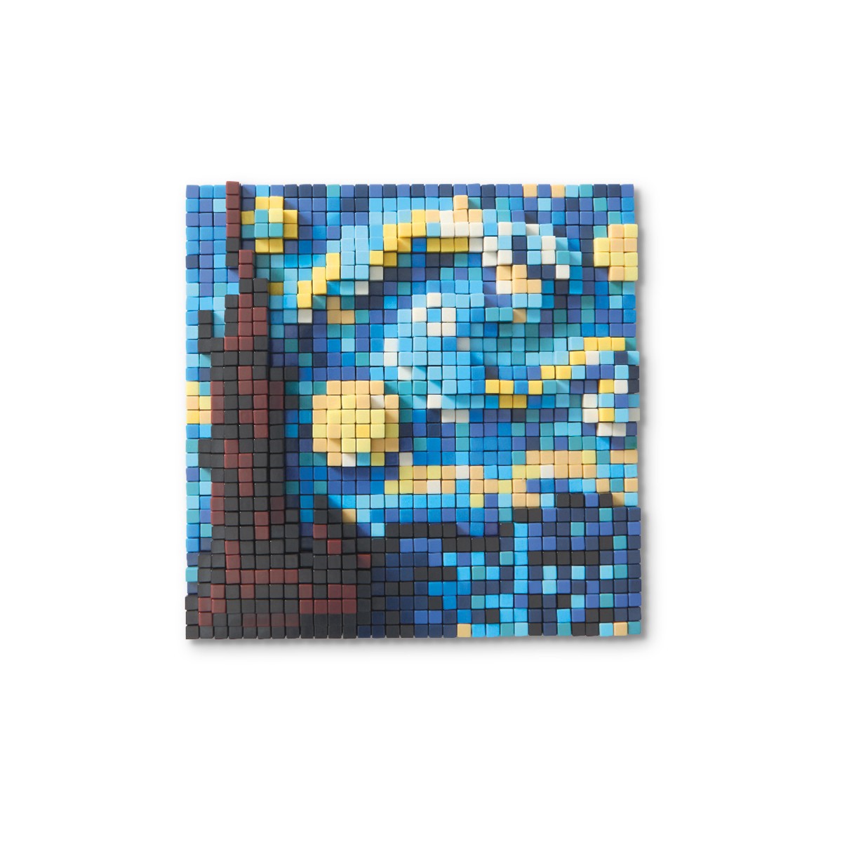 slide 7 of 9, Van Gogh Paintings Pixelated Brick Art Kit By Make Market, 5 in x 5 in