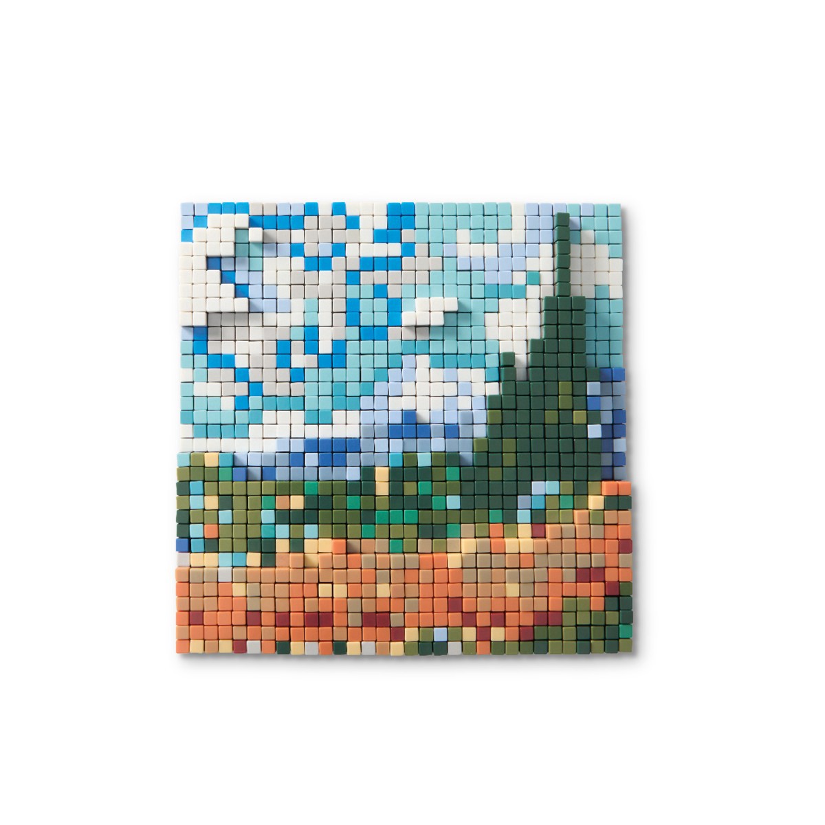 slide 2 of 9, Van Gogh Paintings Pixelated Brick Art Kit By Make Market, 5 in x 5 in