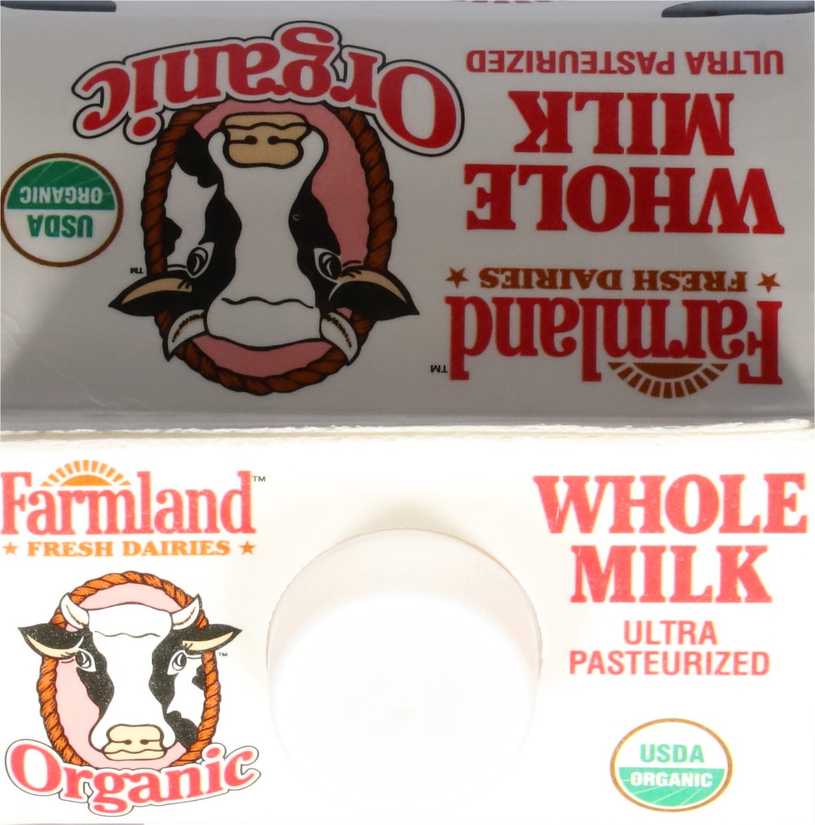 slide 6 of 13, Farmland Organic Whole Milk 0.5 gal, 1/2 gal