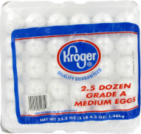 slide 1 of 1, Kroger Grade A Medium Eggs, 30 ct