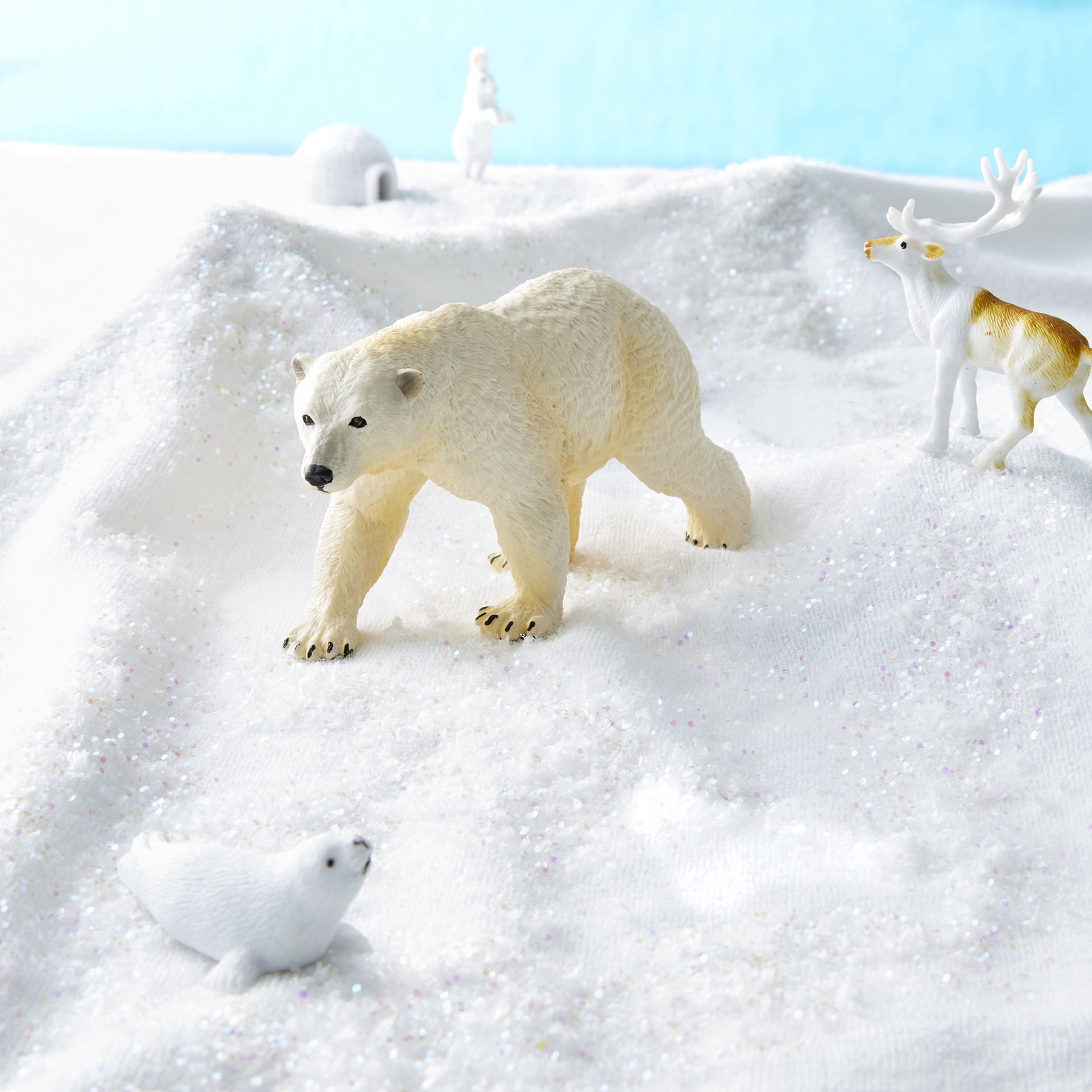 slide 2 of 2, Safari Ltd. Safari Ltd Polar Bear, 4.75 in x 2.25 in