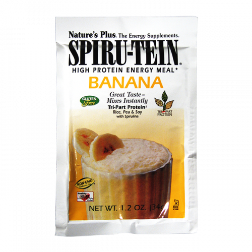 slide 1 of 1, Nature's Plus Spiru-Tein Banana High Protein Energy Meal, 1 ct