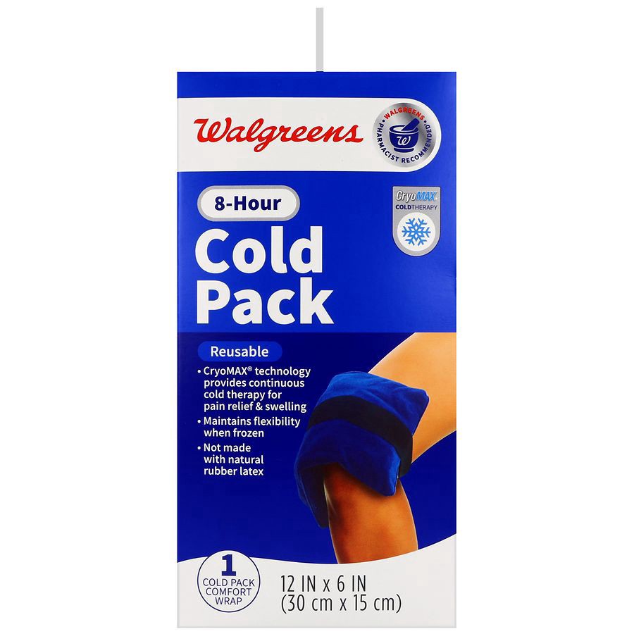 slide 2 of 5, Walgreens 8-Hour Cold Pack 12 in x 6 in, 1 ct