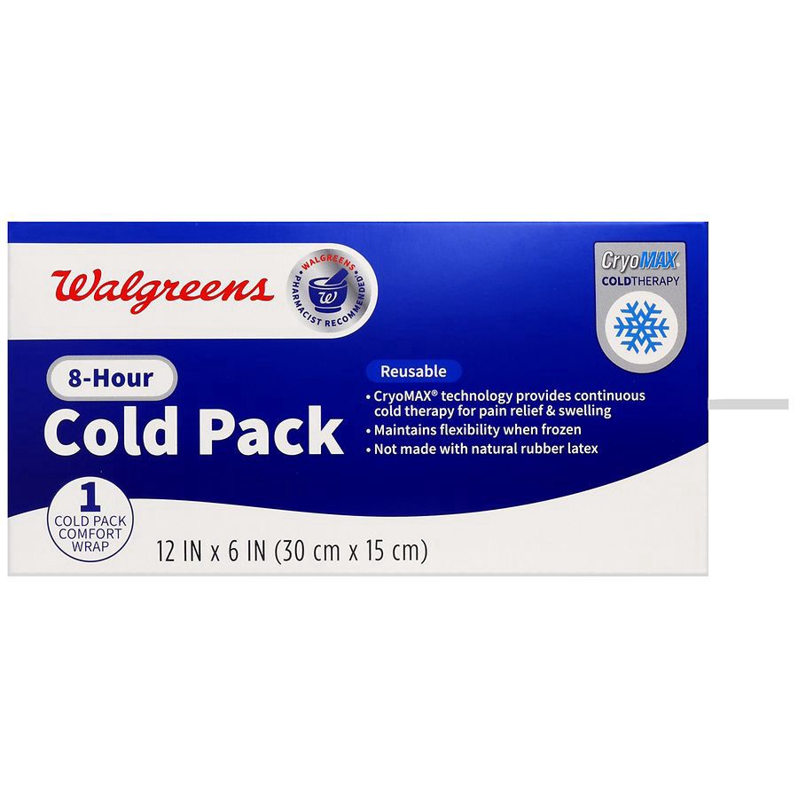 slide 5 of 5, Walgreens 8-Hour Cold Pack 12 in x 6 in, 1 ct