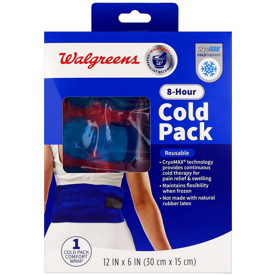 slide 1 of 5, Walgreens 8-Hour Cold Pack 12 in x 6 in, 1 ct